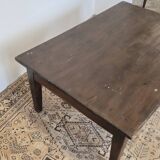 Antique 1900s rustic farmhouse coffee table two drawers