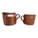 Set of two vintage stoneware pots