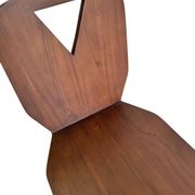 Massive, dark retro brutalist chair (several in stock)