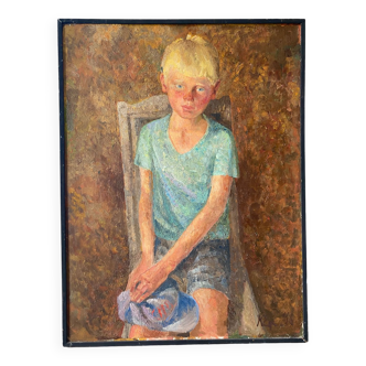 Russian portrait of young boy 1986