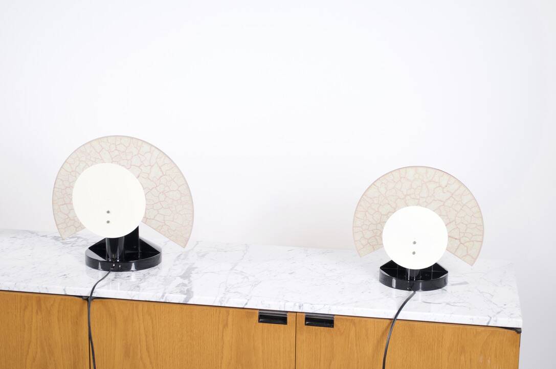 3 lampes italiennes modulables Murano années 80
