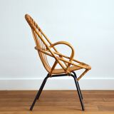 Vintage rattan armchair