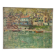 "The guinguette at noon" oil on canvas signed LJ Varlet 1941