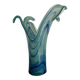 Vase vintage en verre de Murano bleu