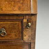 Burr walnut bureau bookcase 19th century