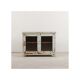 Meuble vitrine patine verte