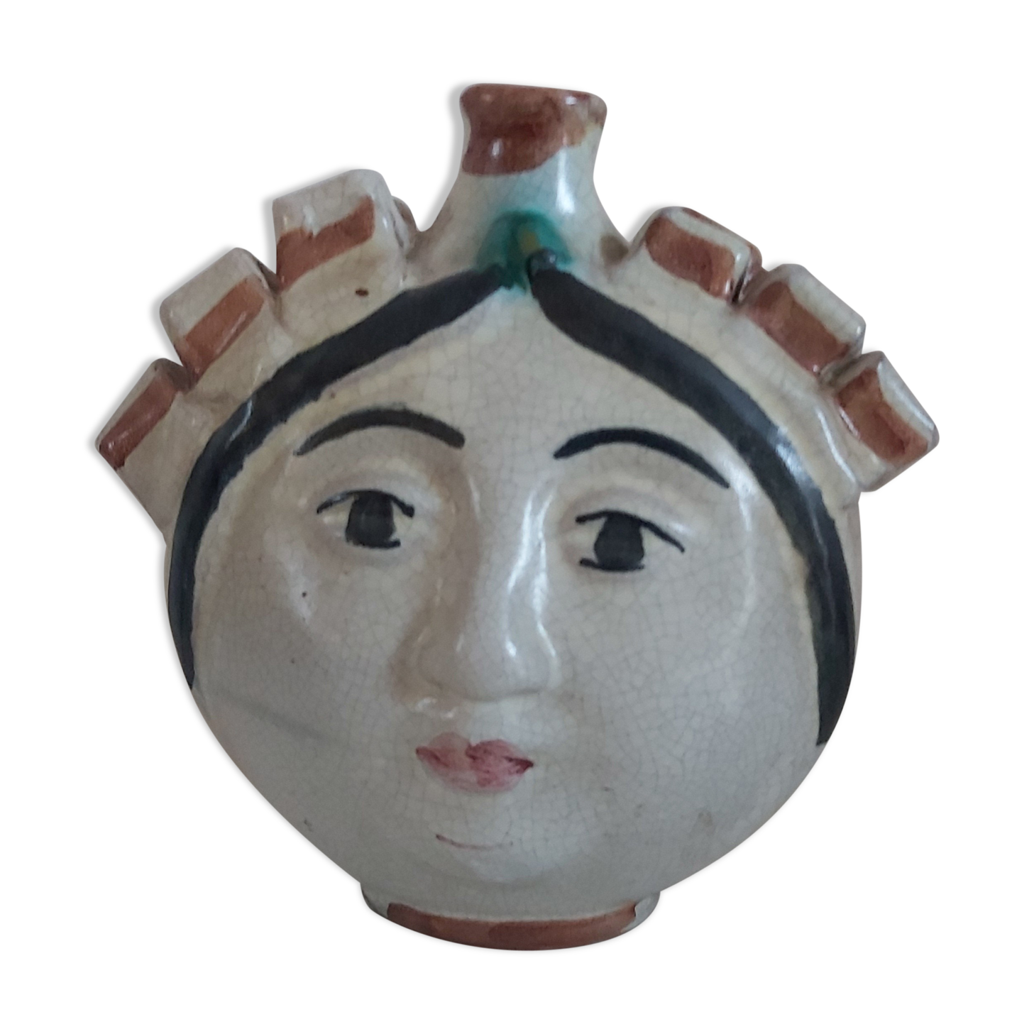 Vase soliflore Sicilian face