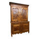 Bressan buffet with two bodies from the Louis XV period in walnut and elm.