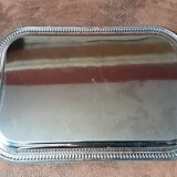 Rectangular stainless steel tray