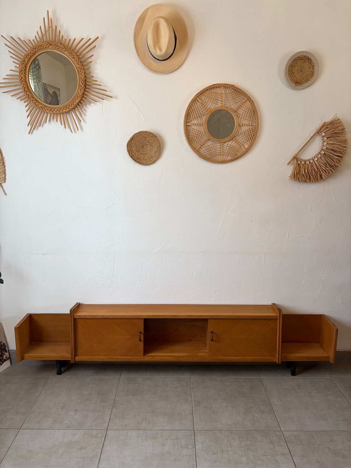 Vintage teak enfilade (shallow)