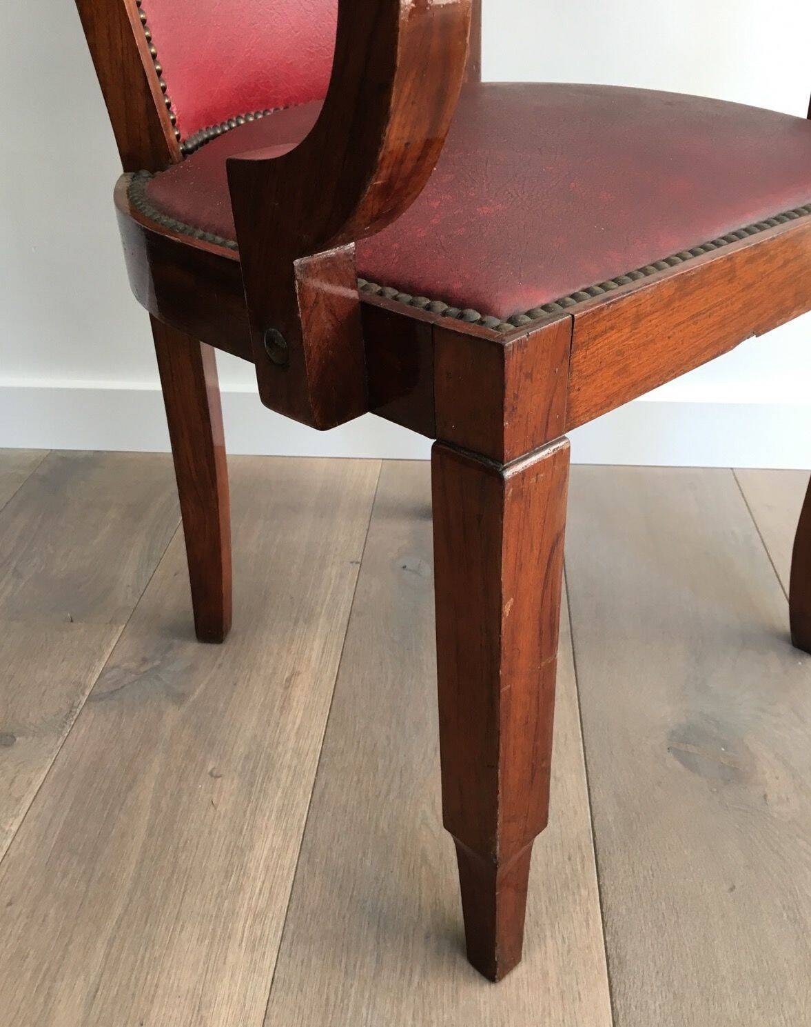 Rare set of 8 Art Deco armchairs.