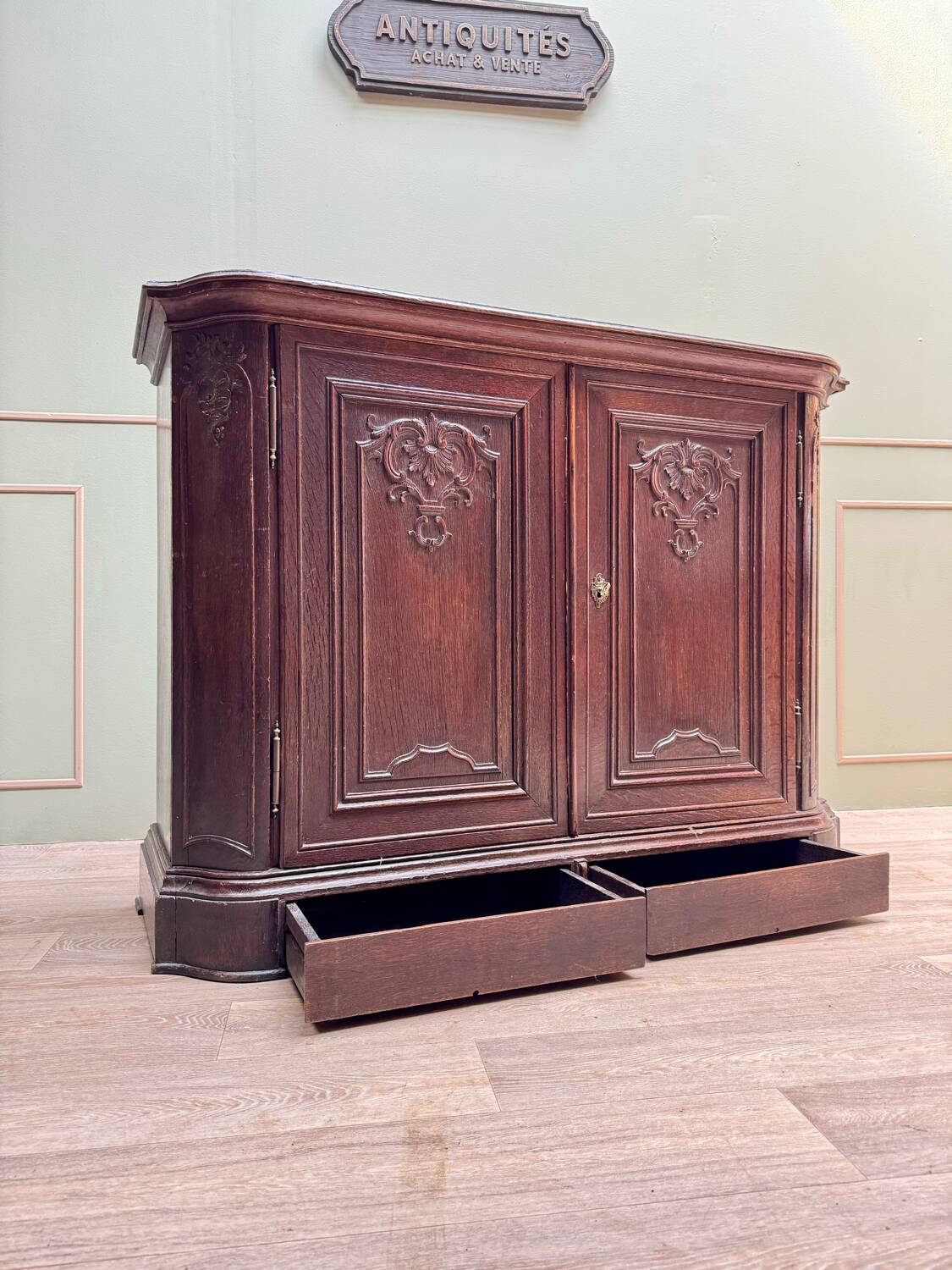 Oak Buffet From Regency Period XVIII Eme Century