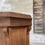 Solid oak box countertop, circa 1900.