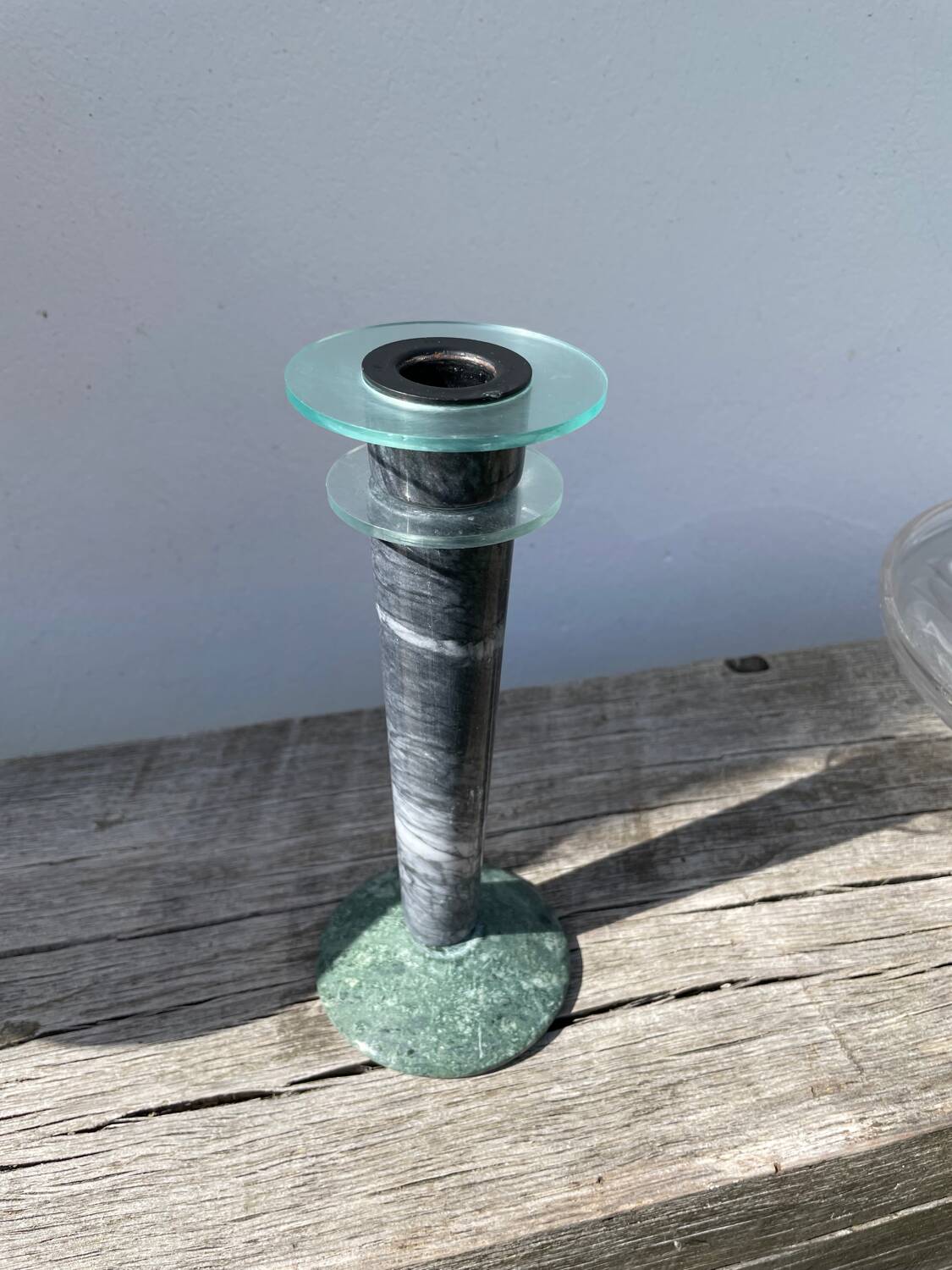 Postmodernist Milano marble candle holder