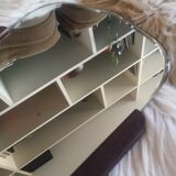 Scandinavian free-form teak mirror, 1960/1970