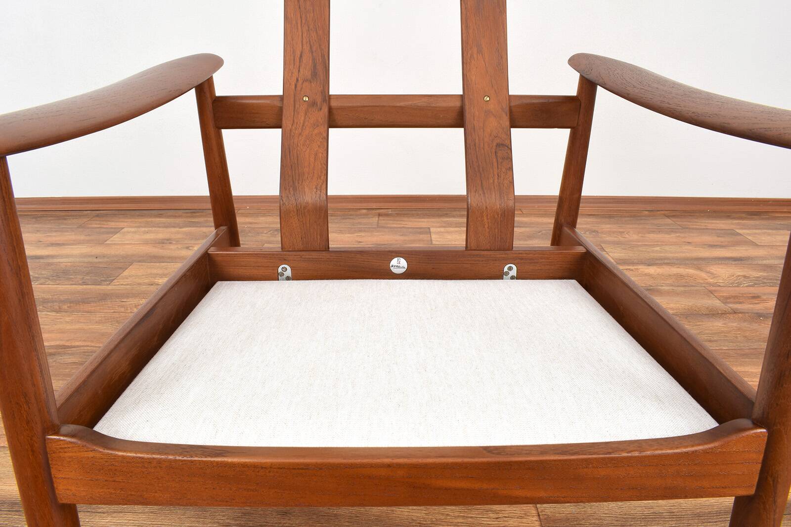 Mid-Century Danish Teak Armchair FD-164 by Arne Vodder for France & Son, 19