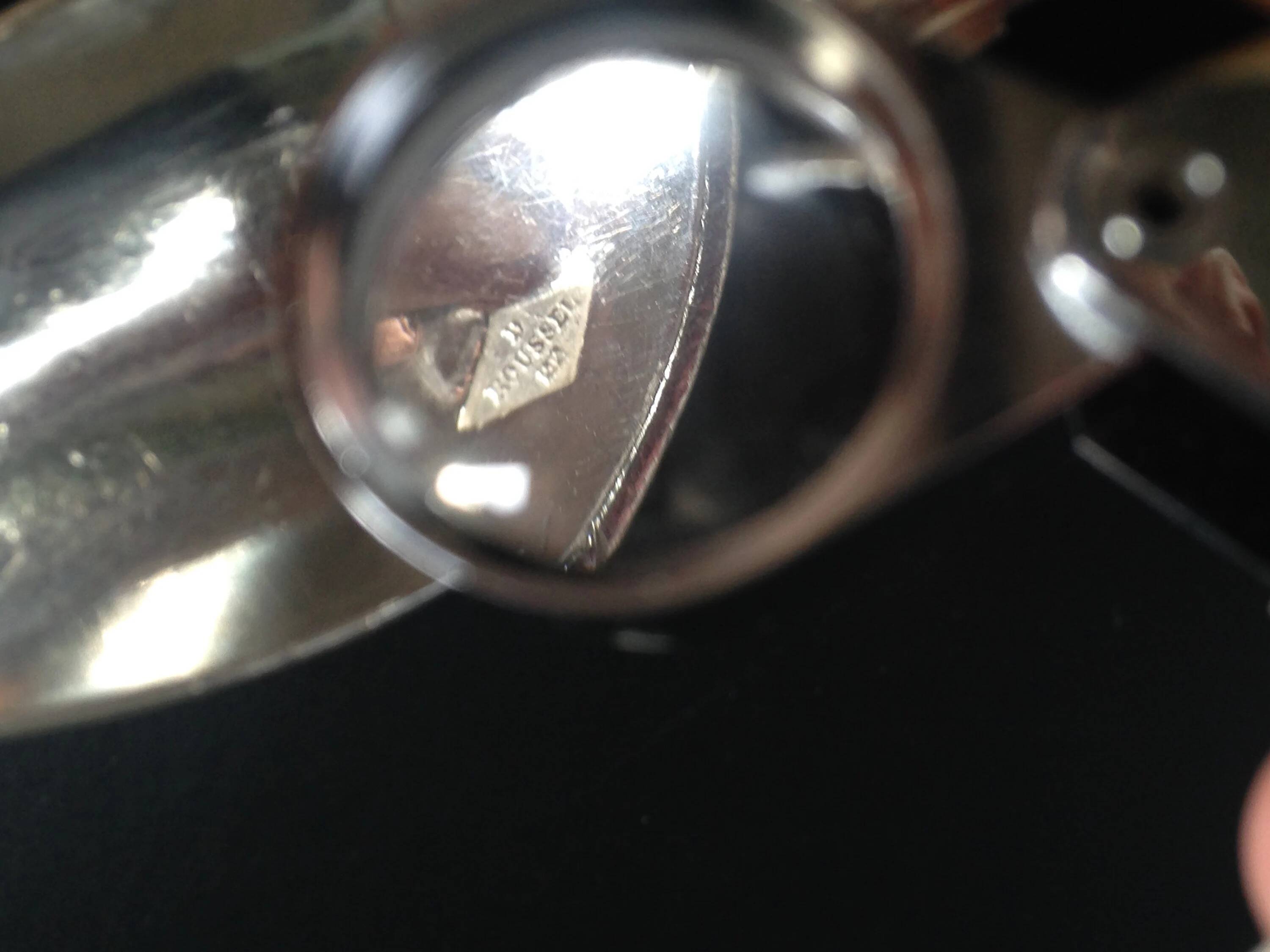 set of 12 silver dessert spoons - silversmith DOUTRE ROUSSEL - mid 19th century