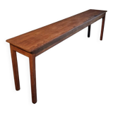 Vintage oak work table / hospital workshop side table, France, 1950s