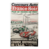 Original retrospective poster of the 1978 ACO historic 24-hour race.