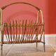 Wicker / rattan vintage magazine holder