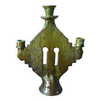Tamegroute pottery candle holder