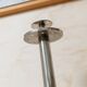 XXL vintage Art Deco candlestick - Chrome brass - Classic shape - Italy 1930s