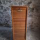 Armoire à rideau vintage en chêne | France | 1960s–1970s
