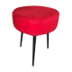 Red moumoutte seat stool 1970