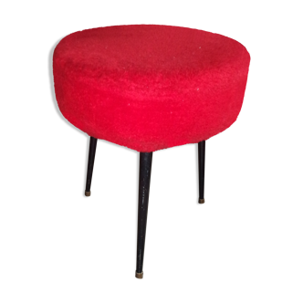 Red moumoutte seat stool 1970
