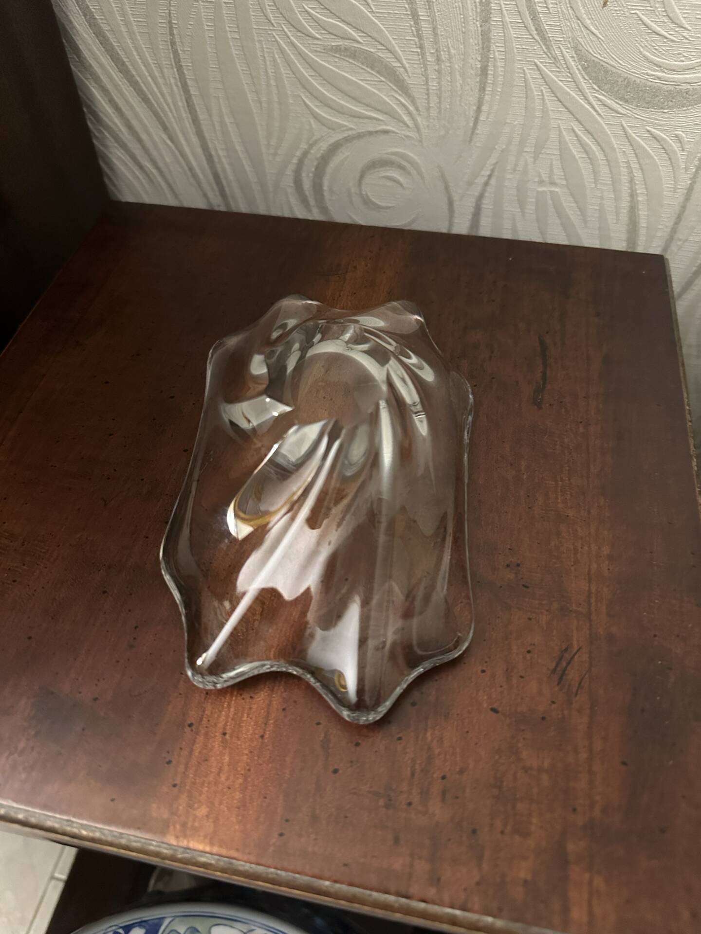 Vide poche en cristal de Baccarat moulé