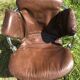 Leather chair model Lynn Gastone Rinaldi for Rima