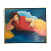 Painting woman lying down