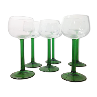 6 Alsace wine glasses
