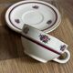 Vintage cup and saucer set Moulin des Loups Orchies