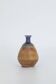 Petit vase de collection scandinave moderne du milieu du siècle en grès bleu et marron par Gunnar Borg