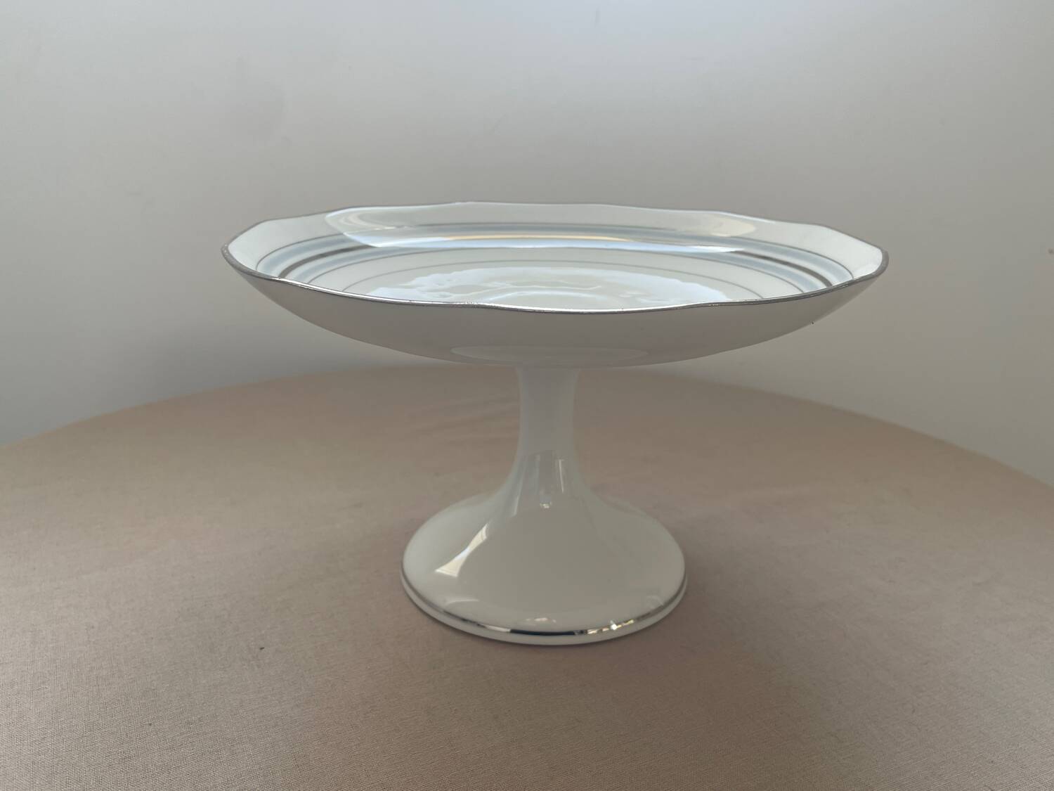 Antique footed compote – French porcelain M&S – centrepiece