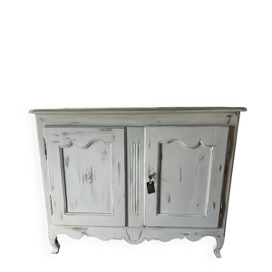Buffet ancien patiné - blanc