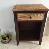 Vintage bedside tables legs compass