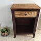 Vintage bedside tables legs compass
