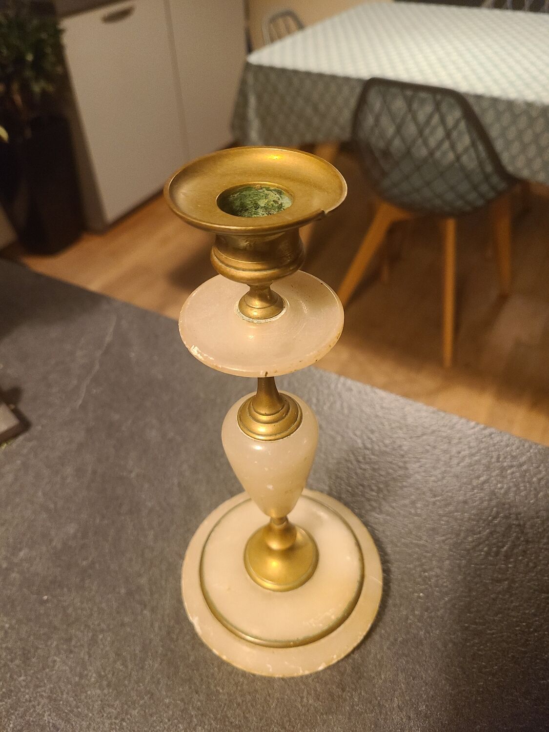 Antique candle holder