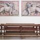 Antique Gothic Church Benches, Late 1800s – Set of 4 Pine Wood Pew Benches