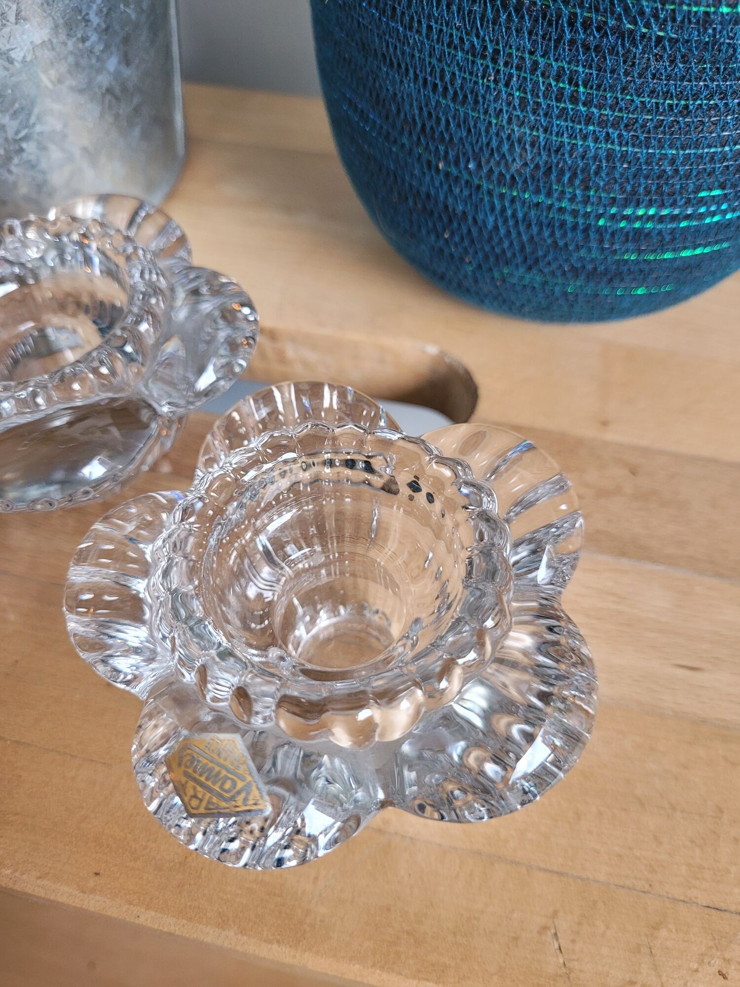Glass candle holder Art Vannes France