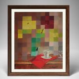 Old abstract pixel painting