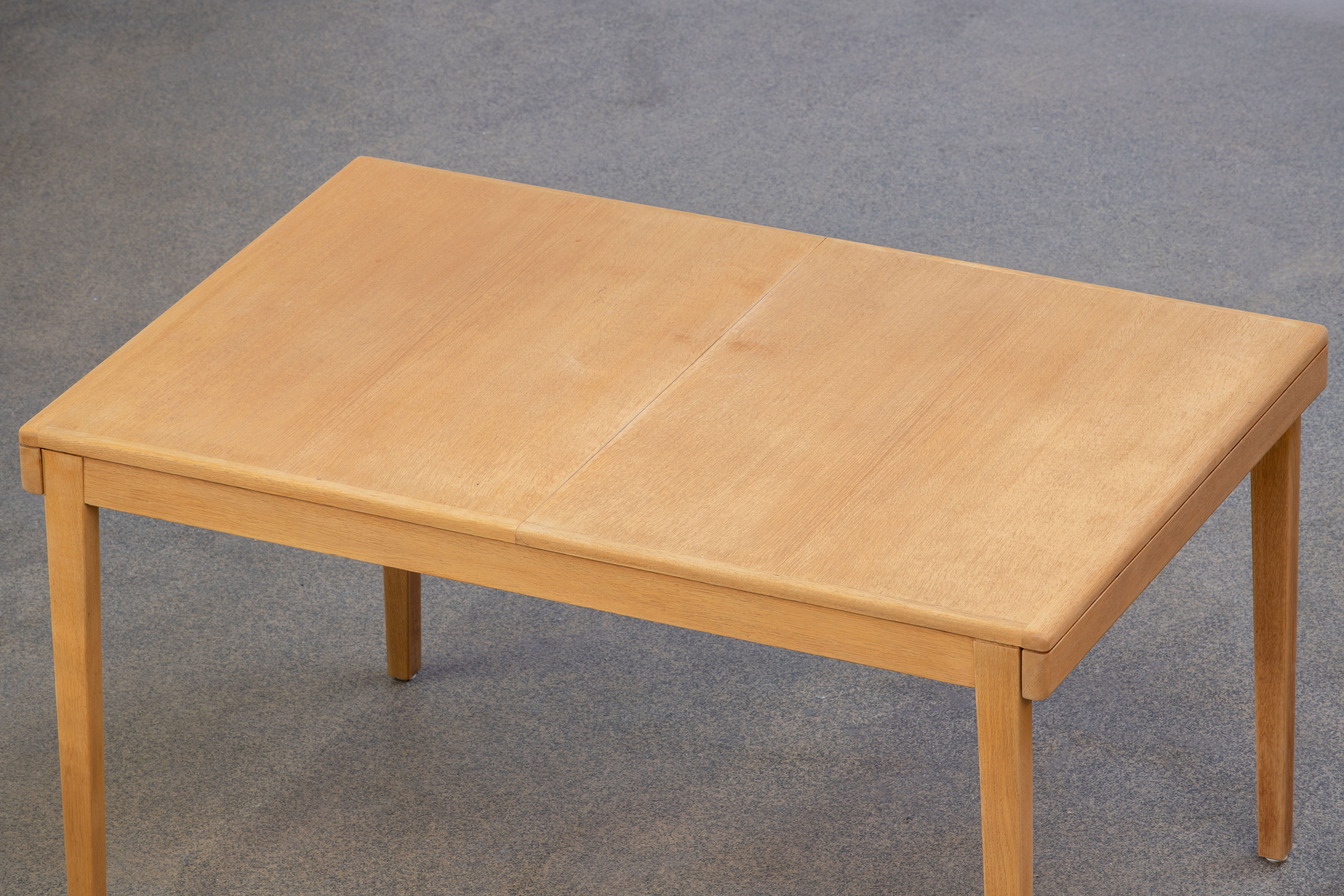 Vintage scandinavian table raw wood 1960