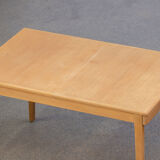 Vintage scandinavian table raw wood 1960