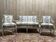 Salon de style Louis XVI Canapé et Paire de fauteuils
