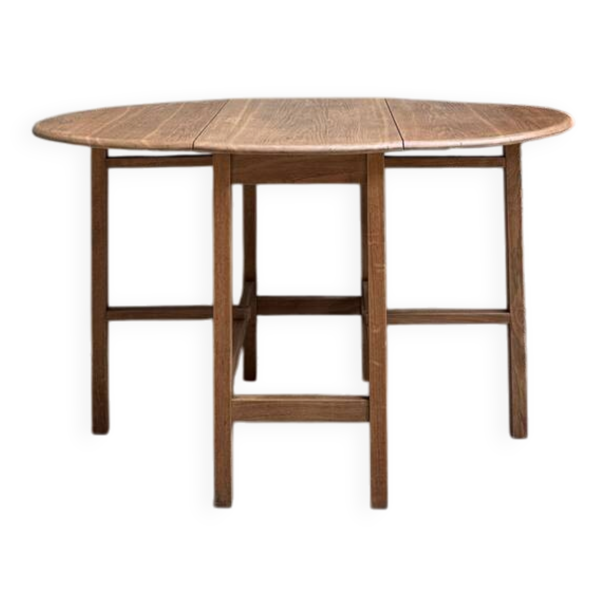 Oval drop-leaf coffee table (renovated)