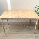 Marble and bronze coffee table Neoclassical style