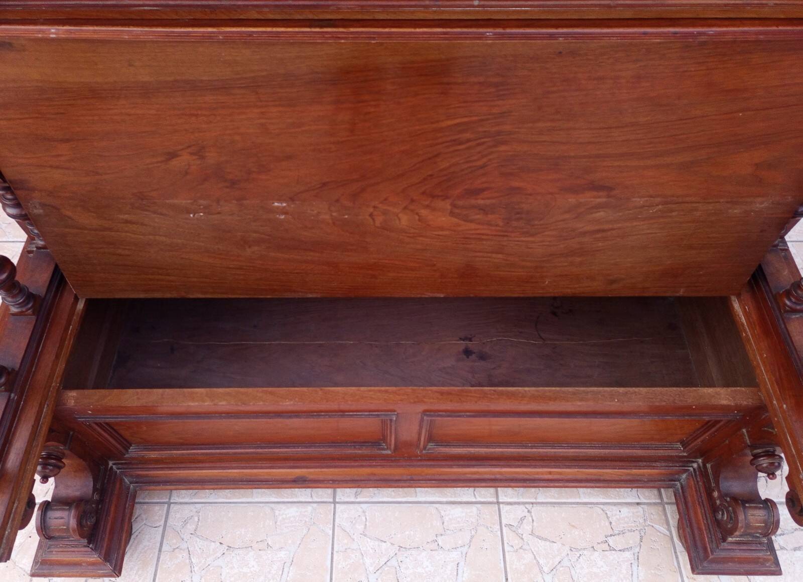 Renaissance walnut bank safe library