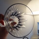 2 old white wine glasses Baccarat crystal model CASSINO - 12 cm